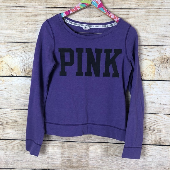 PINK Victoria's Secret Sweaters - VS PINK purple crewneck size XS // Q34
